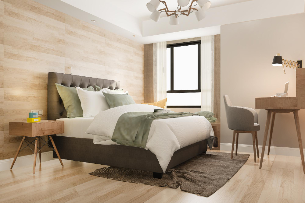 Modern bedroom with P4 design