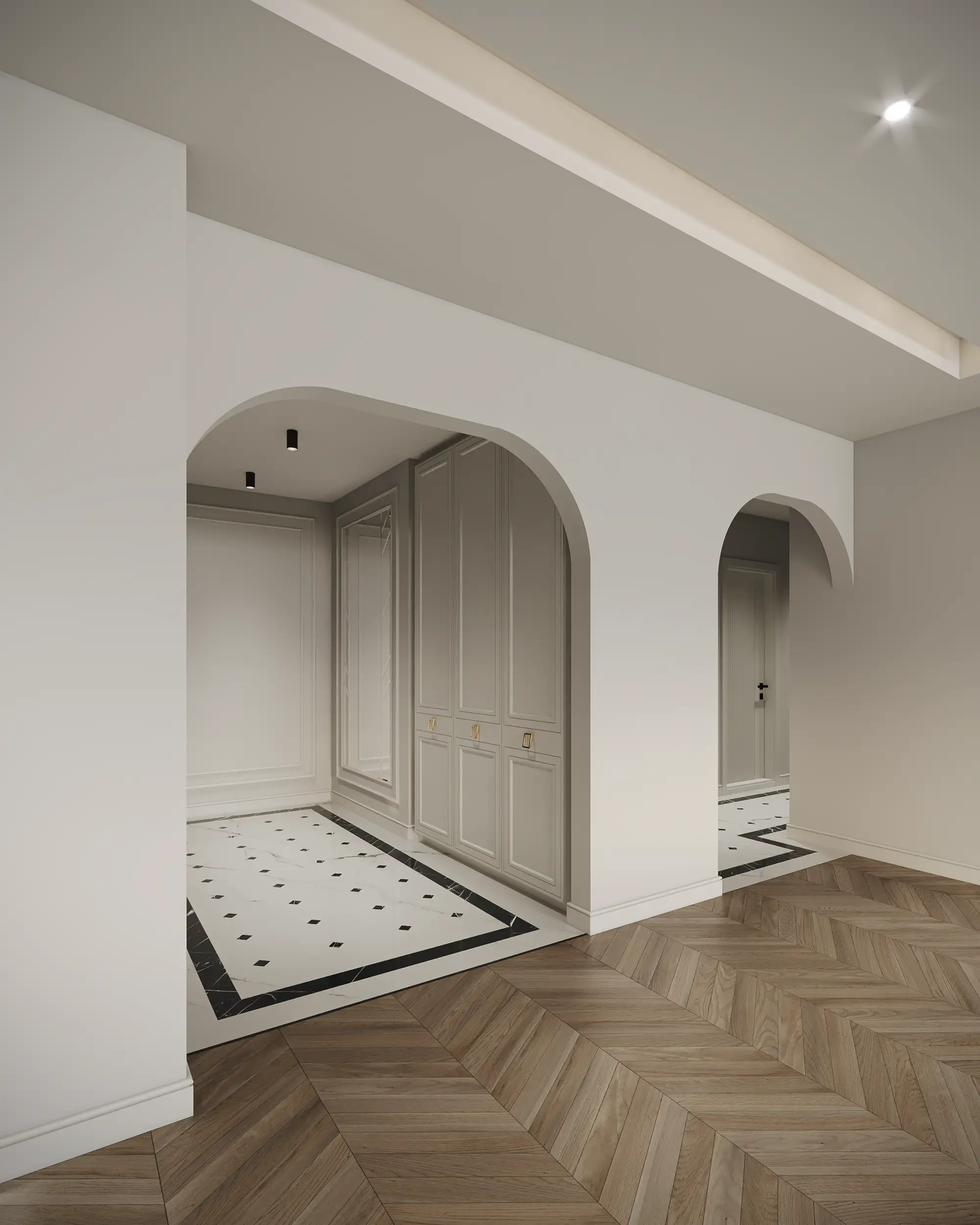 Living Room & Hallway Design